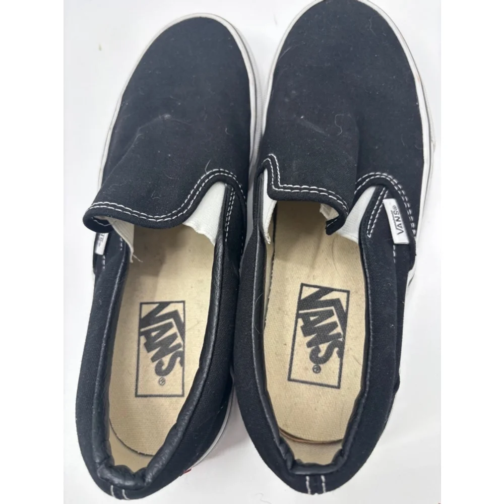 Women's Vans Slip-on Shoes, Black, Size 7 - Picture 5 of 7